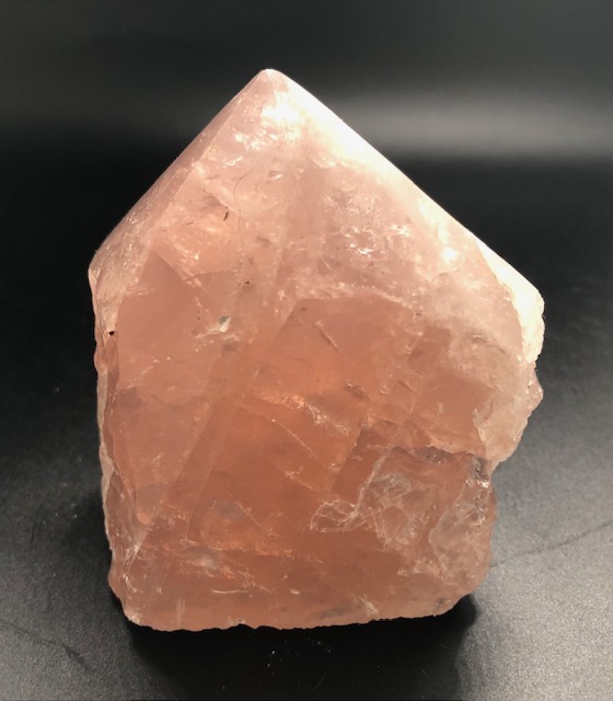 Quartz rose, pointe polie et brute, modèle 02 – Image 2