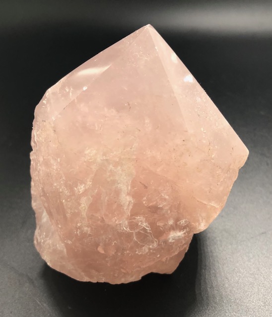 Quartz rose, pointe polie et brute, modèle 03 – Image 3