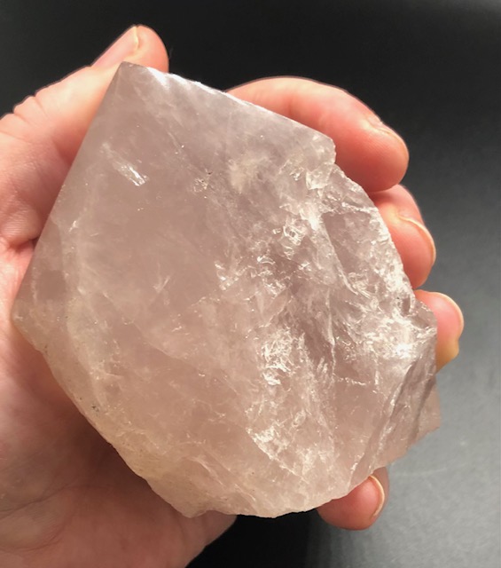 Quartz rose, pointe polie et brute, modèle 03 – Image 5