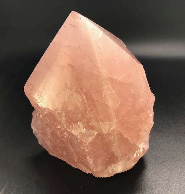Quartz rose, pointe polie et brute, modèle 04 – Image 4
