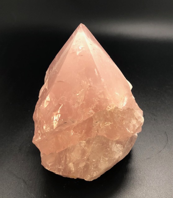 Quartz rose, pointe polie et brute, modèle 04 – Image 2