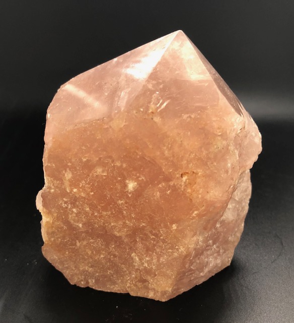 Quartz rose, pointe polie et brute, modèle 05 – Image 4