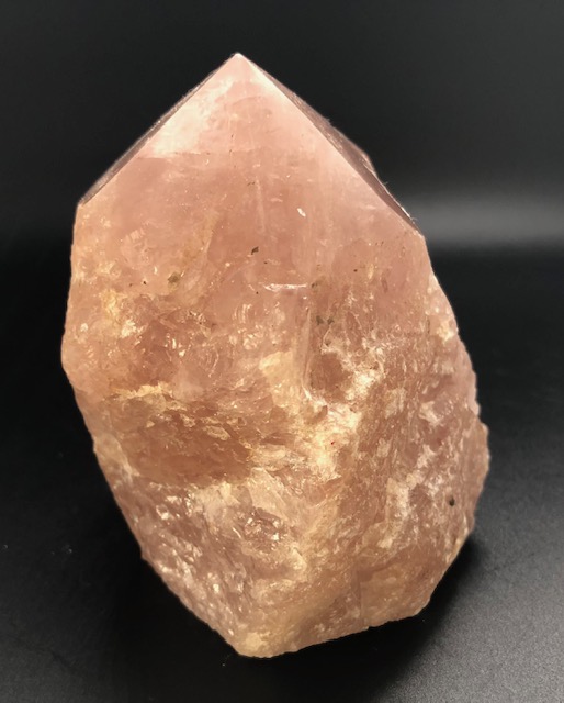 Quartz rose, pointe polie et brute, modèle 05 – Image 2