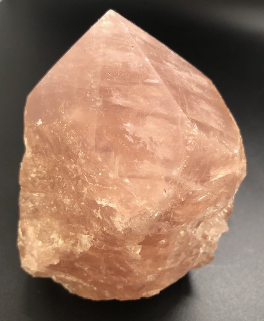 Quartz rose, pointe polie et brute, modèle 05 – Image 3