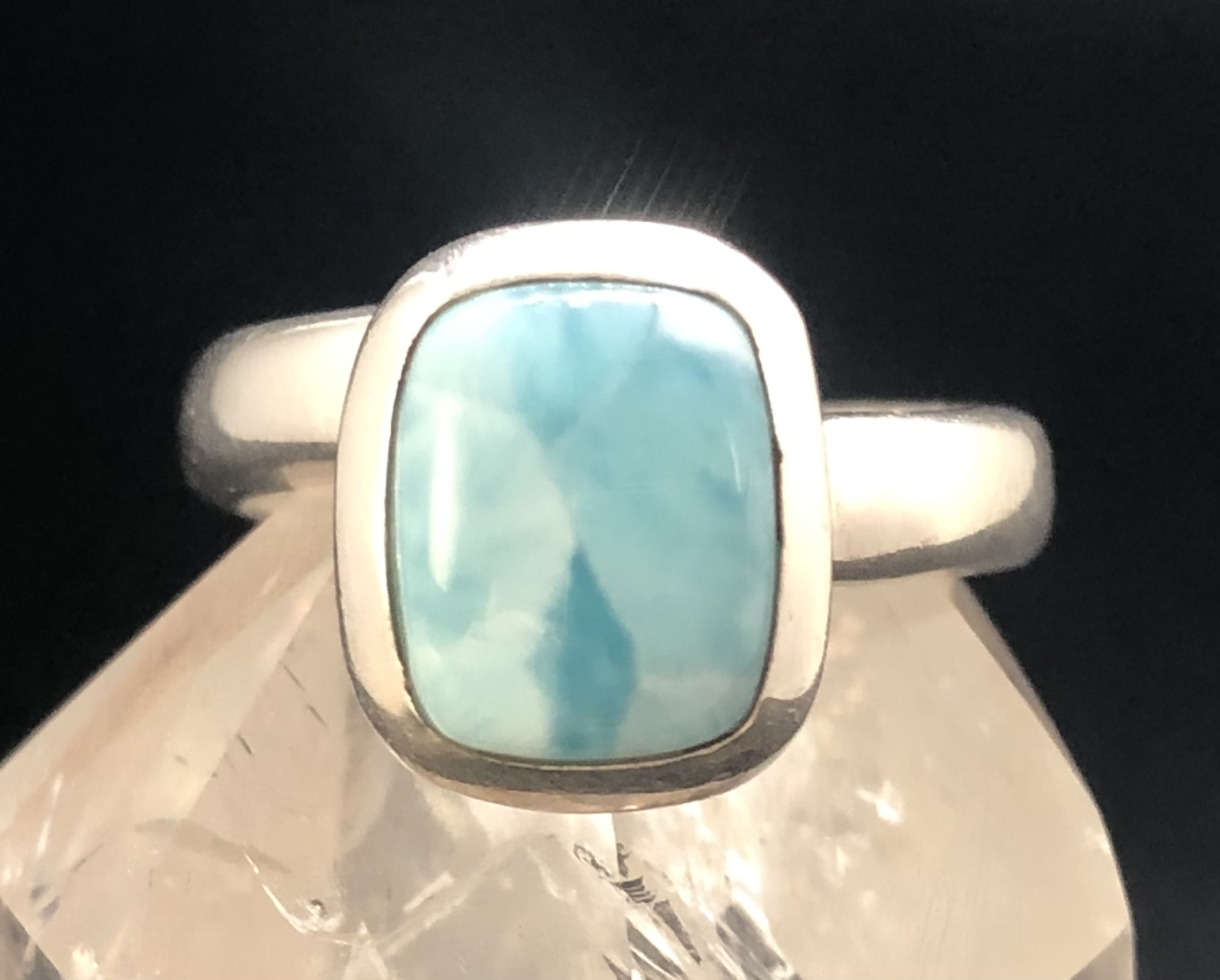 Bague argent 925, larimar M3 – Image 2