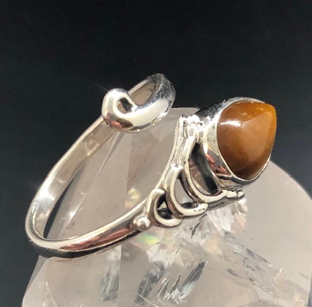 Bague argent 925, œil de tigre M3 – Image 3