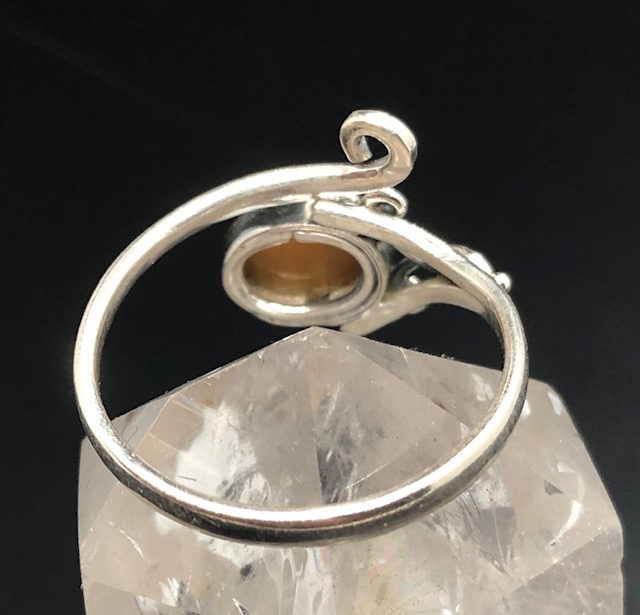 Bague argent 925, œil de tigre M4 – Image 4