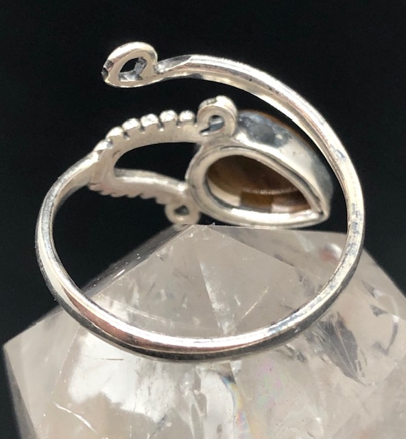 Bague argent 925, œil de tigre M5 – Image 4