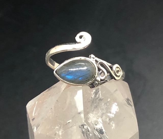 Bague argent 925, labradorite M4 – Image 2