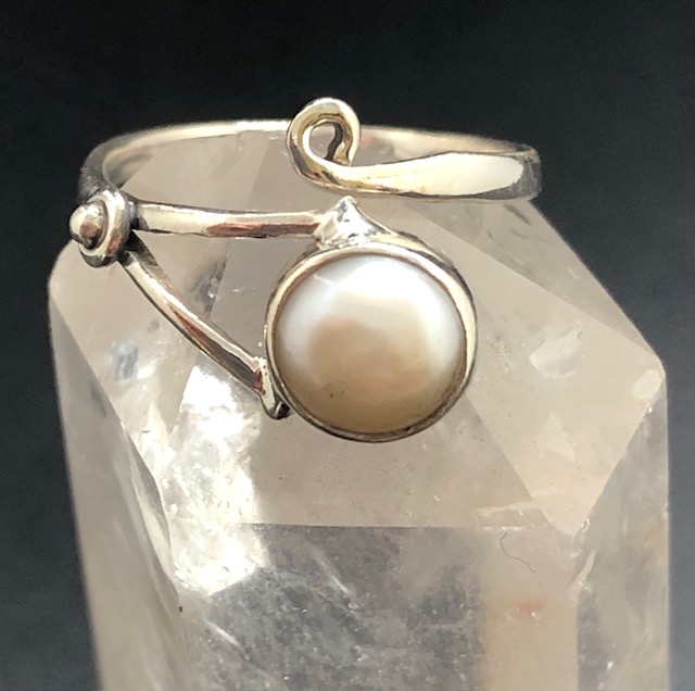 Bague argent 925, nacre M2 – Image 2