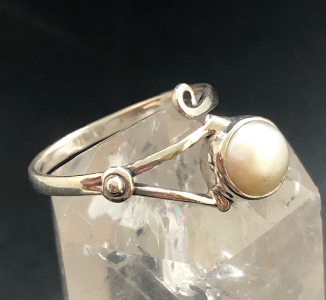 Bague argent 925, nacre M2 – Image 3