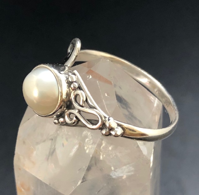 Bague argent 925, nacre M3 – Image 3