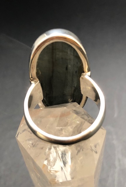 Bague argent 925, labradorite M7 – Image 4