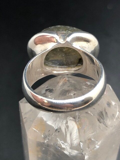 Bague argent 925, labradorite M8 – Image 4