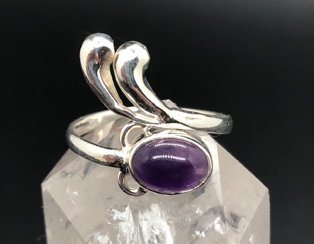 Bague argent 925, améthyste M01 – Image 2