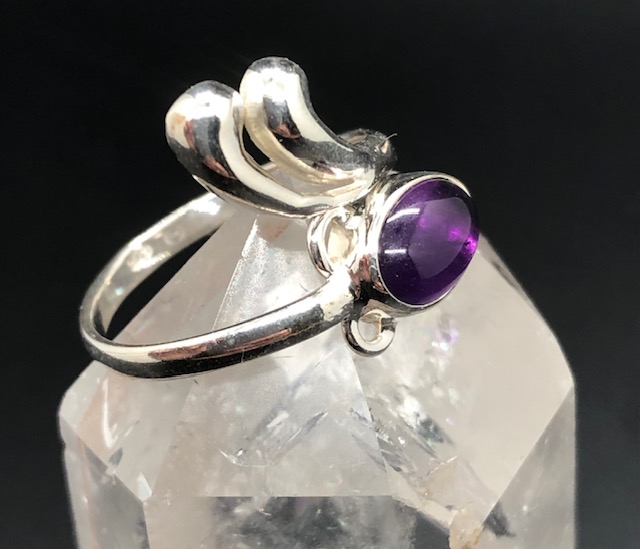 Bague argent 925, améthyste M01 – Image 3