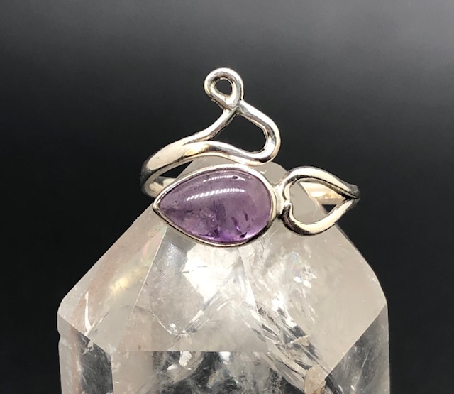 Bague argent 925, améthyste M03 – Image 3