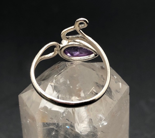 Bague argent 925, améthyste M03 – Image 4