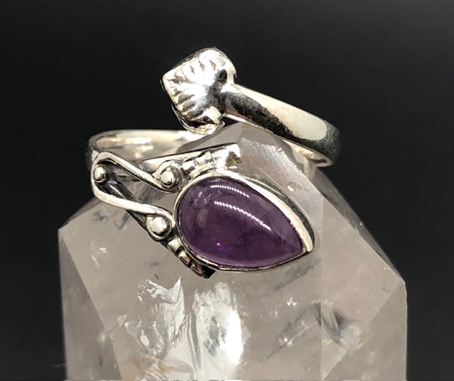 Bague argent 925, améthyste M04 – Image 2