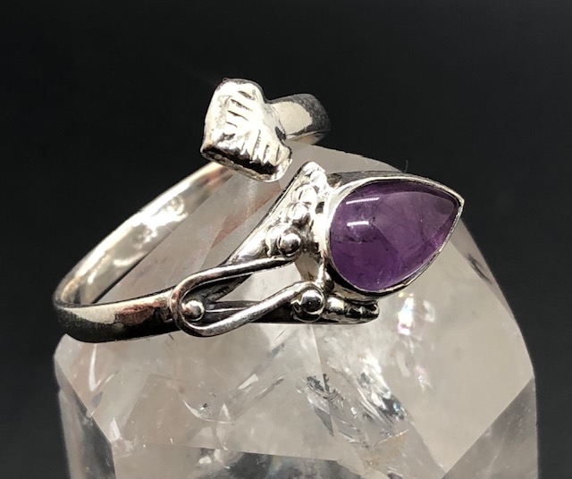 Bague argent 925, améthyste M04 – Image 3