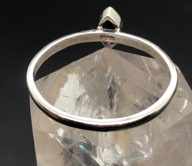 Bague argent 925, améthyste M06 – Image 4