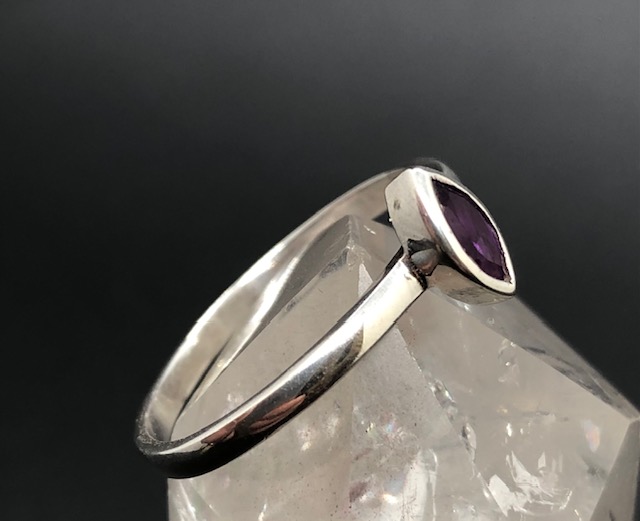Bague argent 925, améthyste M06 – Image 3