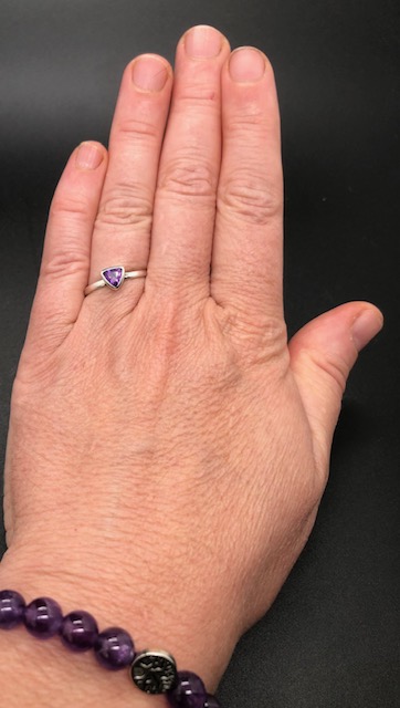 Bague argent 925, améthyste M07 – Image 5