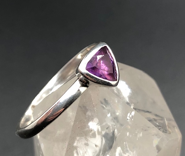 Bague argent 925, améthyste M07 – Image 3