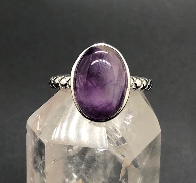 Bague argent 925, améthyste M08 – Image 2