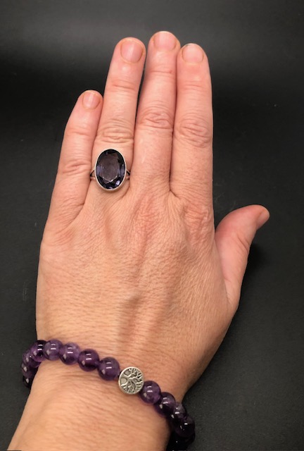 Bague argent 925, améthyste M10 – Image 6