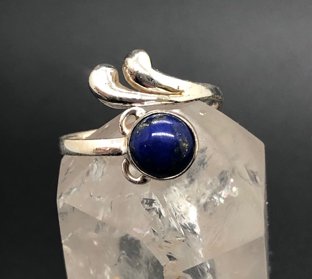 Bague argent 925, lapis-lazuli M01 – Image 2