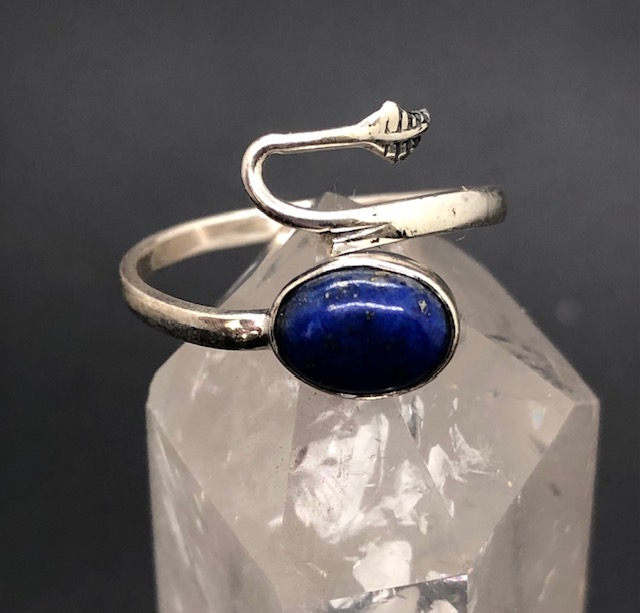 Bague argent 925, lapis-lazuli M04 – Image 2