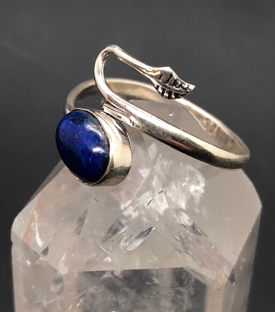 Bague argent 925, lapis-lazuli M04 – Image 3