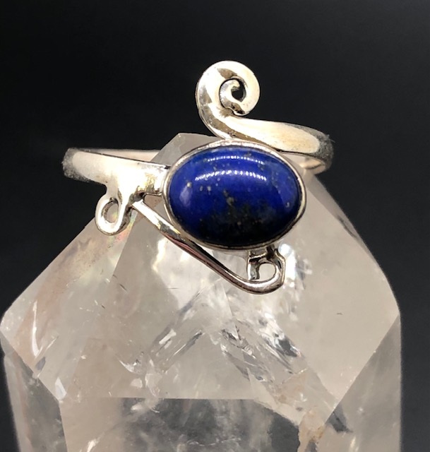Bague argent 925, lapis-lazuli M05 – Image 2