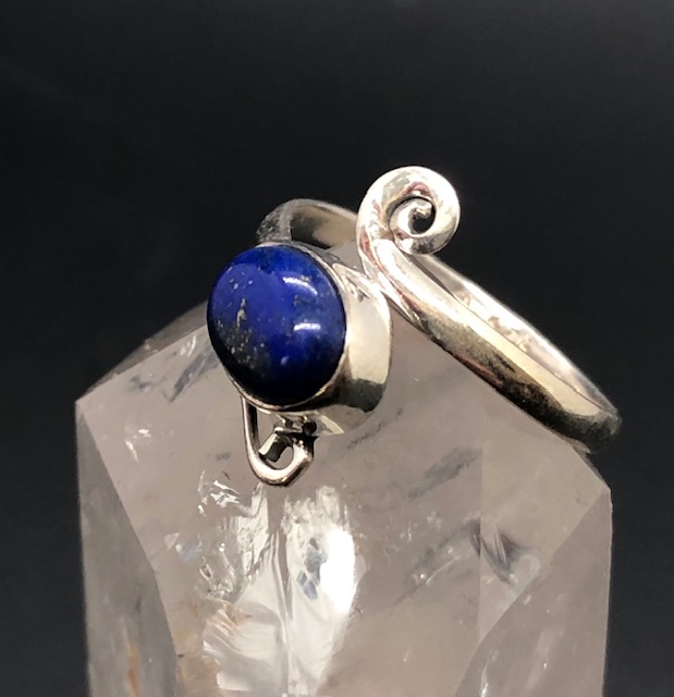 Bague argent 925, lapis-lazuli M05 – Image 3